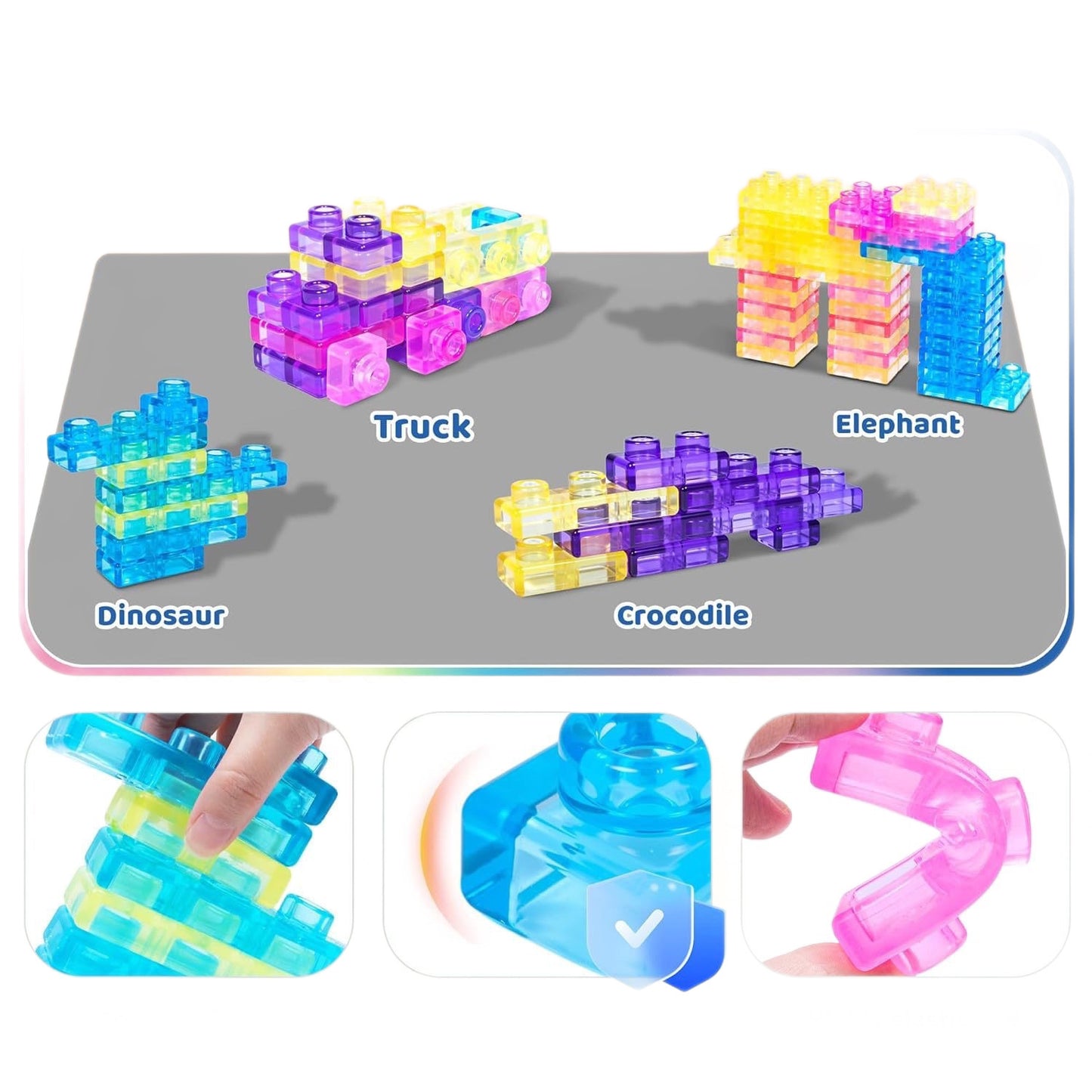 Jelly Blocks Squishy Set 🧊✨