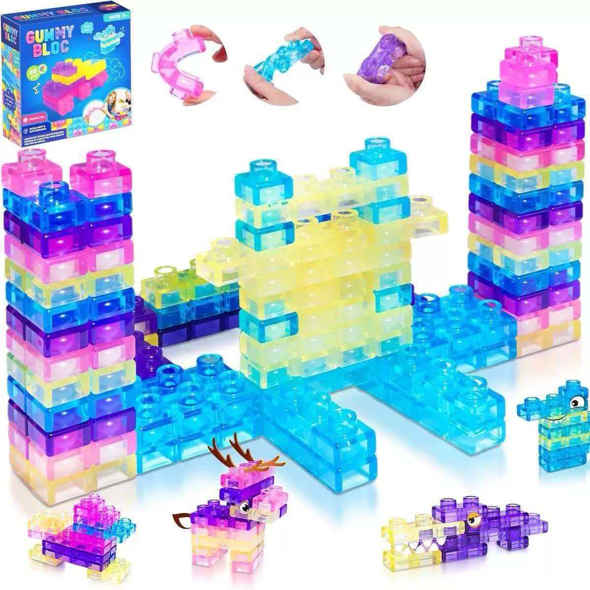 Jelly Blocks Squishy Set 🧊✨